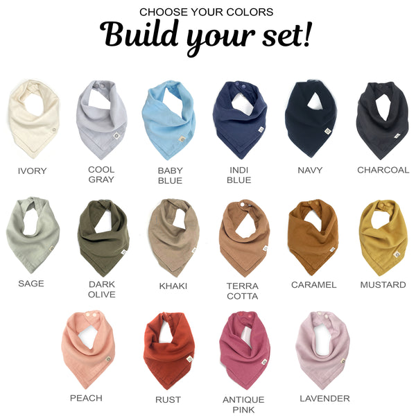 Organic Baby Bandana Bib – Single Scarf Bib