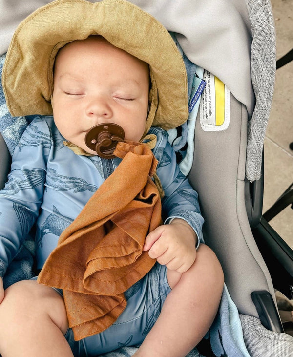 Organic Paci Blanket 3-Pack (Rust, Mustard, Caramel)