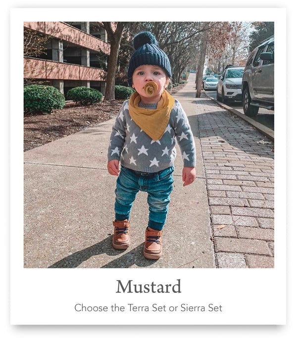 Organic Baby Bandana Bibs 5-Pack – Scarf Bib Set