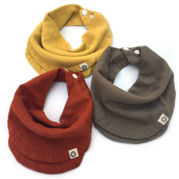 Organic Infinity Bib 3-Pack - Rounded Baby Bibs