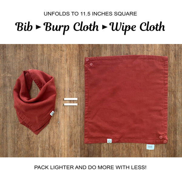 Organic Baby Bandana Bib – Single Scarf Bib