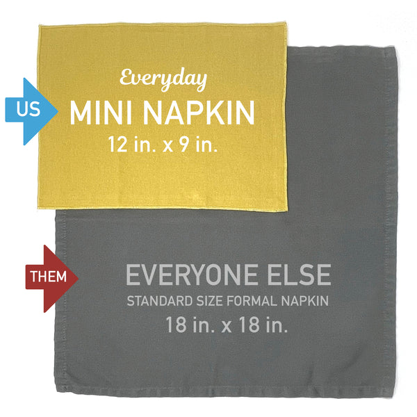 Organic Everyday Mini Napkins 12-Pack – Fairtrade Certified