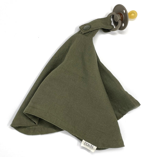 Organic Mini Paci Blanket (Pacifier Not Included)