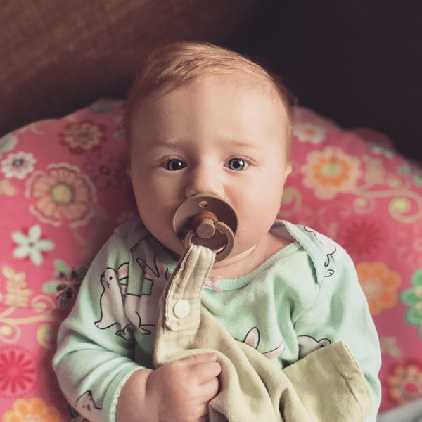 Organic Mini Paci Blanket (Pacifier Not Included)