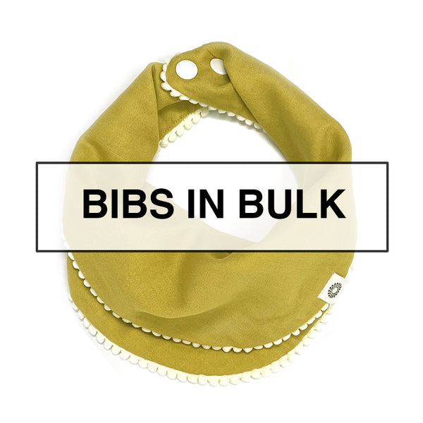 CLEARANCE – Box of Organic Pom Pom Bibs