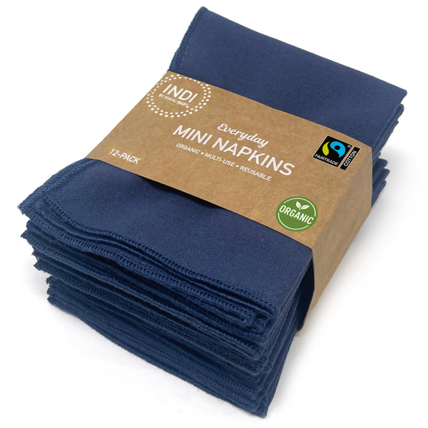 Organic Everyday Mini Napkins 12-Pack – Fairtrade Certified