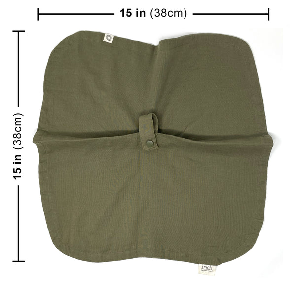 Organic Paci Blanket 3-Pack (Charcoal, Khaki, Dark Olive)